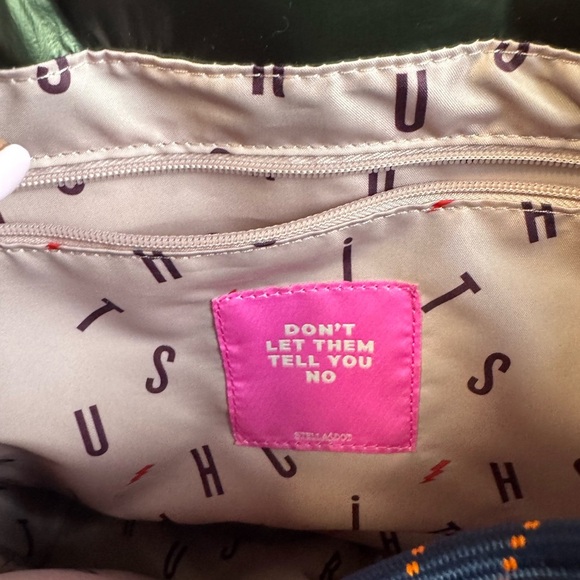 Stella & Dot Metallic OliveGreen CRUSH-IT Quilted Travel Tote / Gym/ WEEKEND BAG - Picture 5 of 14